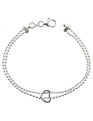 Sterling Silver Lariat Necklace with a Knot 17"