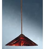 18W X 41.5H Single Rod Cabernet/Vintage Copper Pendant