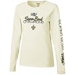 Reebok New Orleans Saints Ladies Cream Super Bowl XLIV Champions Swirly Long Sleeve T-shirt