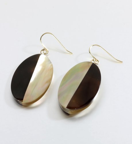 Oval Drop Earrings