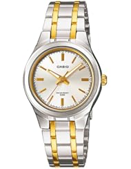 Casio Womens LTP1310SG-7AV Silver Stainless-Steel Quartz Watch with Silver Dial