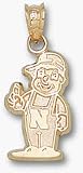 Nebraska Cornhuskers 5/8 Lil Red Mascot Pendant - 10KT Gold Jewelry