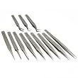 12Pc Antimagnetic Stainless Steel Tweezers Tool Set