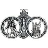 Cathedral Art KVC104 Auto Visor Clip, St. Christopher/Guardian Angel, 2-3/8-Inch