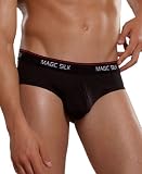 Mens Black Silk Bikini Briefs