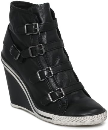 Ash Thelma Black Wedge Trainers-UK 8