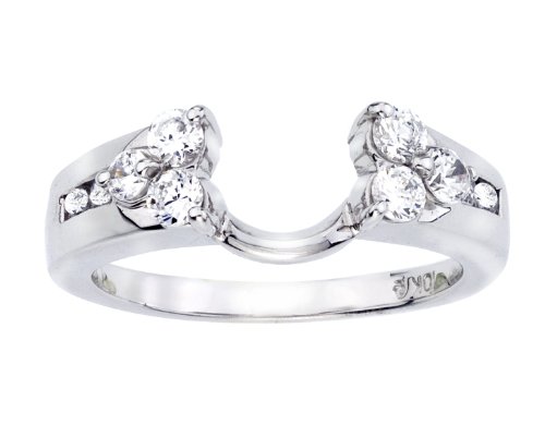 Round solitaire engagement ring enhancers