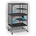 Midwest Ferret Nation Double Unit with Stand Ferret Cage, 36" L X 25" W X 62.5" H