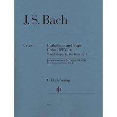 Pr�ludium und Fuge C-dur BWV 846: Urtextausgabe ohne Fingersatz