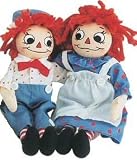 Raggedy Ann & Andy Poseable Dolls with Impish Smile II