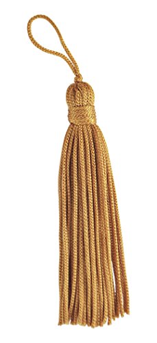 Set of 10 Gold Chainette Tassel, 3 Inch Long with 1 Inch Loop, Basic Trim Collection Style# RT03 Color:GOLD - C4