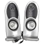 Benwin 2-Piece ECCO USB-P 2.0 Multimedia Speakers (Sil/Black)