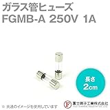 富士端子 FGMB-A ガラス管ヒューズ カートリッジタイプ (定格: AC250V 1A) (長さ: 2cm) (B種溶断型) NN