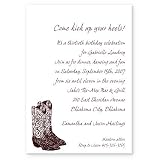 Cowboy Boots Birthday Invitation