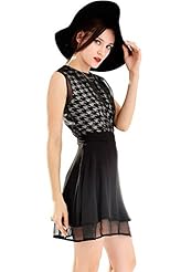 General Print Organza/Polyester Skater Dress/Evening Dress/Prom Dress/Wedding Party Dress 