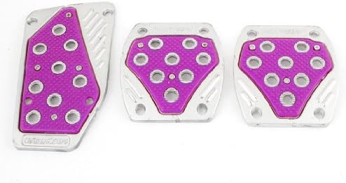 Universal MT Car Aluminum Alloy Gas Brake Clutch Pedal Cover Set