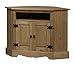 Corner TV Stand Cabinet - Santa Fe Distressed Pine Finish