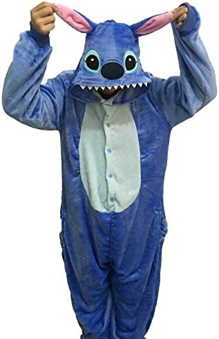 Evage Pitaya Funny Adult Onesies Pajamas for Women Animal Pajamas One Piece (XL, stitch)