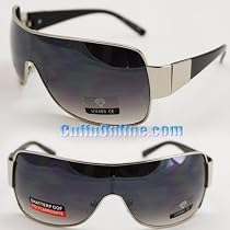 HOTLOVE Premium Sunglasses UV400 Lens Technology METAL 3668 Silver Frame + Smoke Lens Fashion Sunglasses, Light Weighted Perfectly Match Everyday Apparel for Women & Men