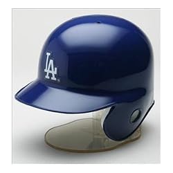 Los Angeles Dodgers Miniature Replica MLB Batting Helmet w/Left Ear Covered by Riddell