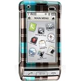 New SnapOn Phone Cover for Verizon LG Dare VX9700 Blue Plaid Protector Case