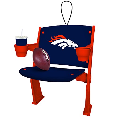 Denver Broncos Official NFL 4 inch x 3 inch Stadium Seat Ornament