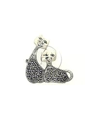 Sterling Silver -Pin Marcasite Cat MP001