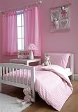 from Baroo Girls Pink Gingham Cot Bed/Junior Duvet Cover Set - 100 Cotton