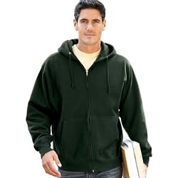 Weatherproof Cross Weave Full-Zip Hooded Sweatshirt