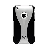 CaseCrown iPhone 3G 3GS EXO Polycarbonate Slim Fit Case (Silver/Black)