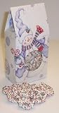 Scott's Cakes Yogurt Pretzels with Christmas Color Non-Pareils 1/2 Pound Standing Snowman Box