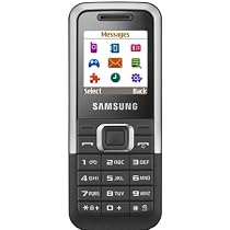 Samsung E1120 Orange Pre-Pay Mobile Phone Including £10 Airtime - Black/Silver