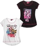 Monster High lot de 2 T-Shirt noir