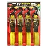 Keeper 05506 4-pack 15' Ratchet with Padded Handles