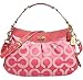 Coach Madison Signature Op Art Shoulder Bag Purse 13252 Melon