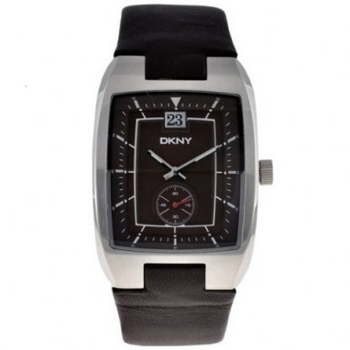 DKNY Men's Brown Leather Strap Watch