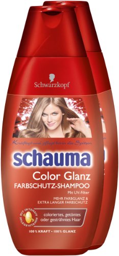 Schauma Color Glanz Farbschutz Shampoo, 2er Pack 
