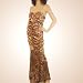 Sexy Stretch Satin Leopard Formal Full Dress