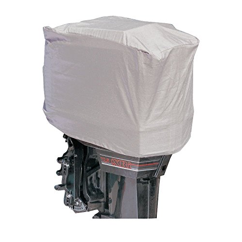 Leader Accessories New Gray 300D Polyester Outboard Motor Hood Cover