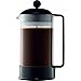 Bodum Brazil 8-Cup French Press Coffee Maker, 34-Ounce, Black