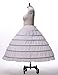 Remedios 6 Hoops Long Birdal Underskirt Crinoline Wedding Slip/Petticoat,S-XL