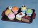 Japan Iwako Fun Educational Pull / Take Apart Puzzle Eraser / Erasers - Mini Dessert Tray (Included) Ice Cream, Cake....etc., Great for Party Favors, Miniature Doll House / Cake Decorations.