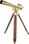 Barska Anchormaster 36x80mm Brass Refractor Telescope Telescopew/ Mahogany Floor Tripod