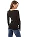 PattyBoutik Women's V Neck Empire Waist Long Sleeve Blouse