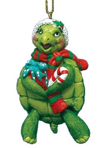 Turtle Christmas Ornament w/ Santa Hat & Hinged Legs Turtle Christmas Ornament w/ Santa Hat & Hinged Legs