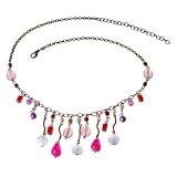 Collar Necklace W/violet Beads [Limited Time Blowout Offer]