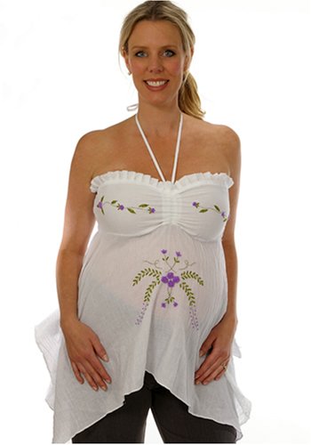 Buy Women’s Lauren Kiyomi Cotton Voile Halter Top (Maternity) – More Colors Available