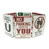 Paper Art Work Love Joke Theme Wood Stretch Bracelet
