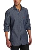 Psycho Bunny Men's Garment Dyed Oxford Shirt