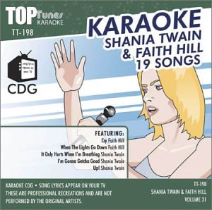 Top Tunes Karaoke CDG TT-198 Artist Vol. 31 Shania Twain & Faith Hill